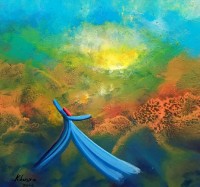 Khusro Subzwari, 24 x 24 Inch, Acrylics on Canvas, Figurative Painting, AC-KS-260